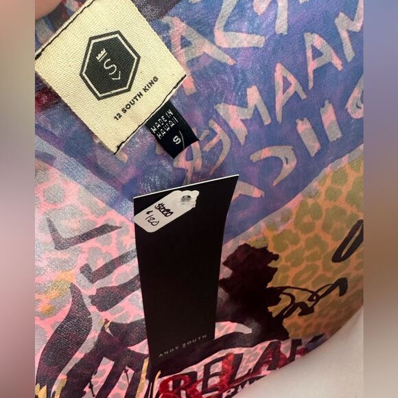 Andy (Ari) South Women's Flowy Drape Animal Print Spaghetti Strap NWT Dress S - Picture 5 of 5